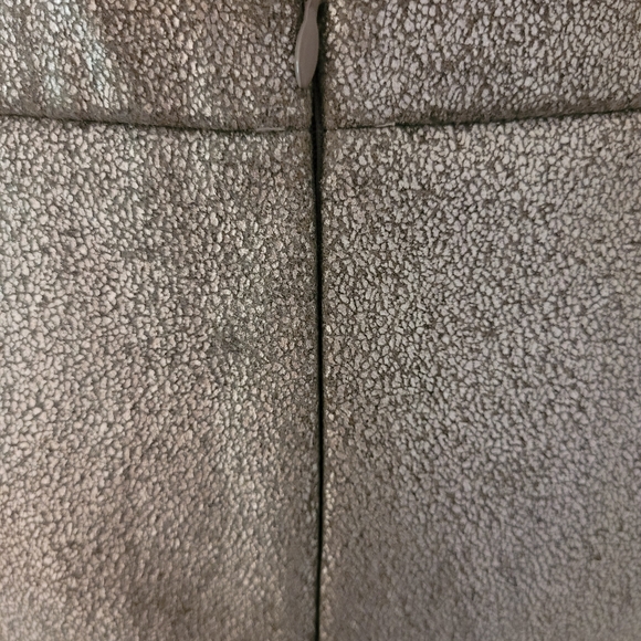 GAP Silver Metallic Wool Blend Mini Skirt Sz 14 NWT - Picture 6 of 8